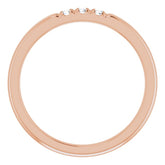 14K Rose .08 CTW Natural Diamond Anniversary Band